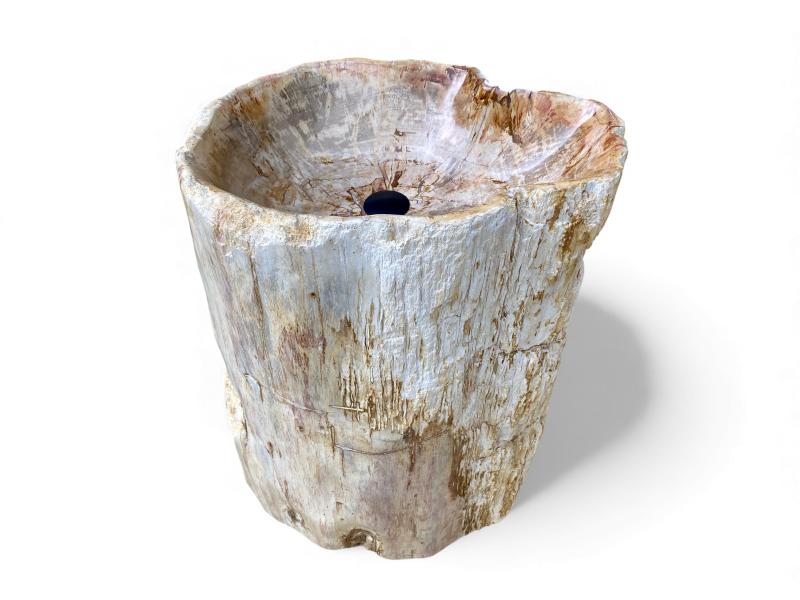 LAVABO TOTEM IN LEGNO PIETRIFICATO - VERSALLES