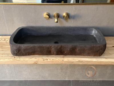 LAVABO ALLUNGATO IN TERRAZZO MARRONE NIAMEY