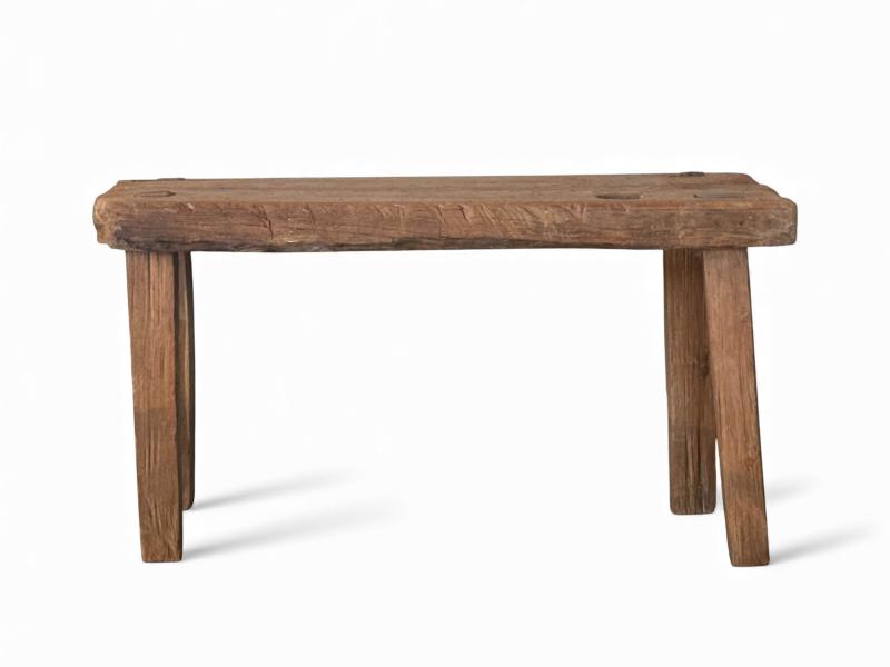 BANQUETA DE FUSTA RUSTICA