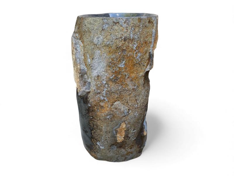 LAVABO TOTEM DE PIEDRA GRIS