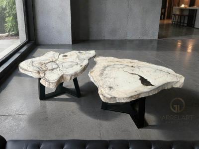 COPPIA DI TAVOLINI IN PIETRA STUTTGART