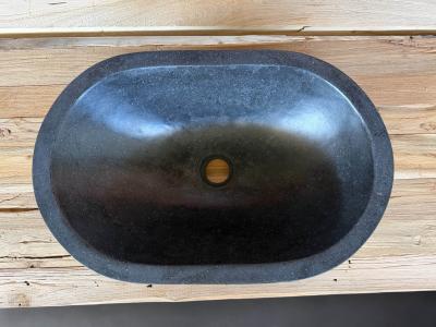 SCHWARZES TERRAZZO-WASCHBECKEN VEURNE