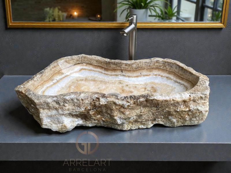LAVABO VETEADO DE PIEDRA NATURAL YVORNE