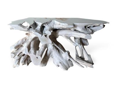 WHITE TEAK CONSOLE ASPEN