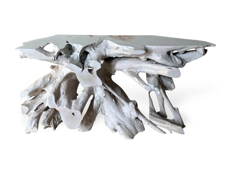 WHITE TEAK CONSOLE ASPEN