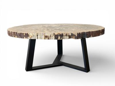 Mesa de Centro Elegante Natural Hamburgo - Arrelart