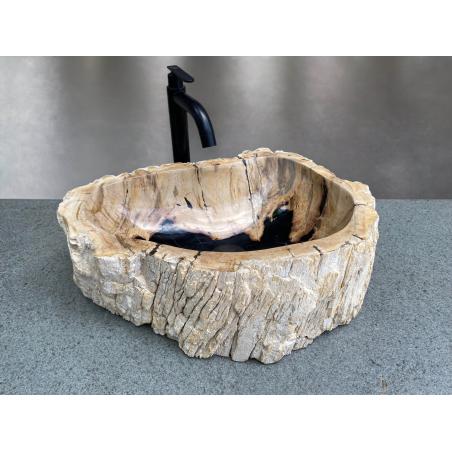 Waschbecken Aus Versteinertem Holz