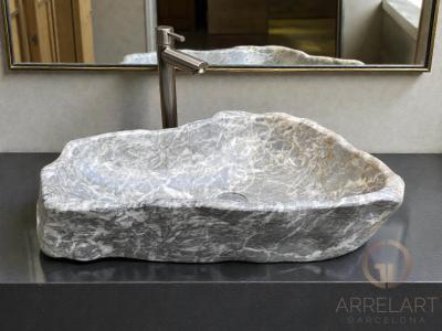 LAVABO SCULTOREO IN MARMO TRASTEVERE