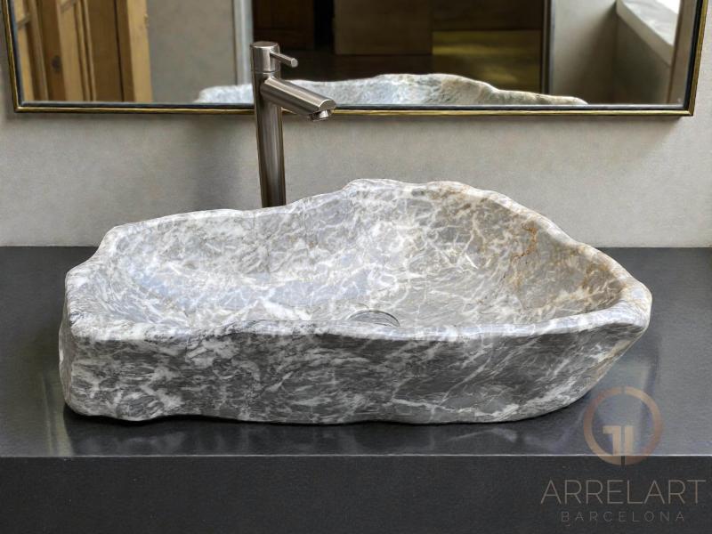 SKULPTURALES MARMOR WASCHBECKEN TRASTEVERE