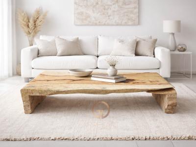 TABLE BASSE EXOTIQUE EN BOIS DUOMO