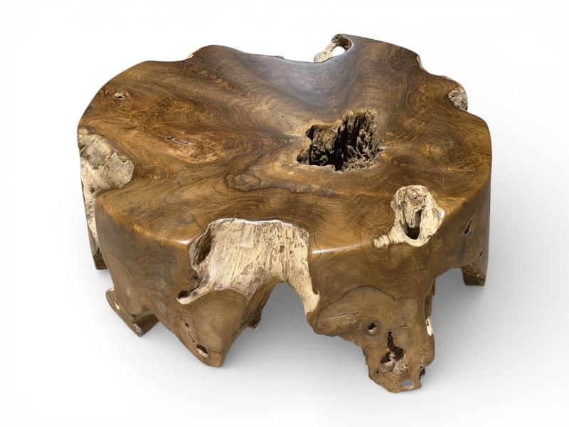 ROUND ROOT TEAK TABLE HAMPSTEAD