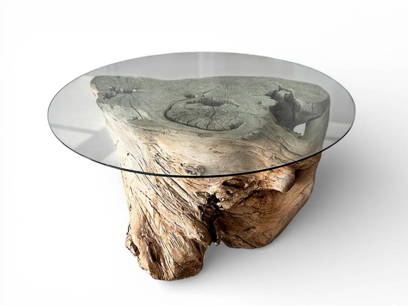 MESA TRONCO DE MADERA NATURAL ZOE