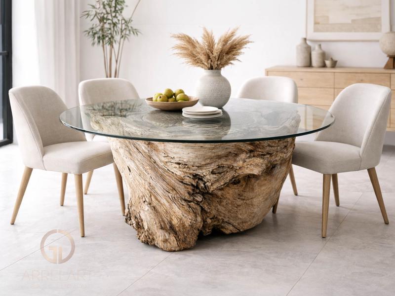 MESA TRONCO DE MADERA NATURAL ZOE