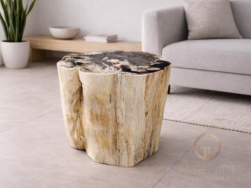 TABURETE MINERAL DECORATIVO VOMERO