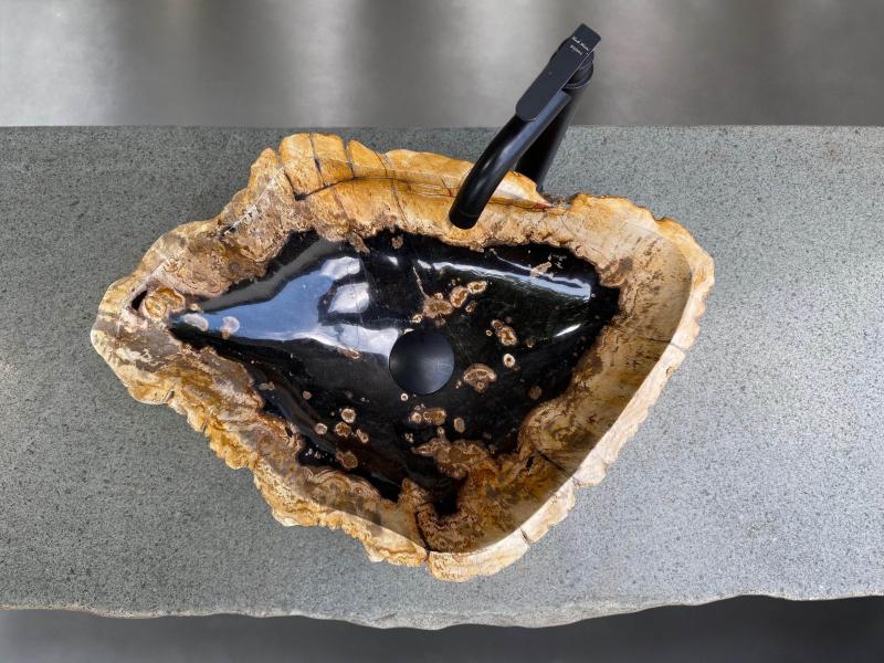 VASQUE D’AUTEUR EN BOIS PETRIFIE RIBEIRA