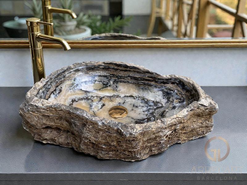 LAVABO DE PEDRA D'ONIX EVAN