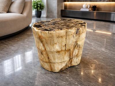 TABOURET JOYAU EN BOIS PÉTRIFIÉ GRIMAUD