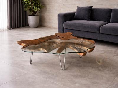 TABLE BASSE DE DESIGN NATUREL ARIANE
