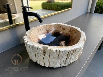 VERSTEINERTES WASCHBECKEN KLEIN CHIANTI