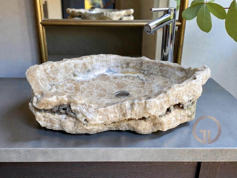 LAVABO DE ONIX COLOR CREMA PITIUSE