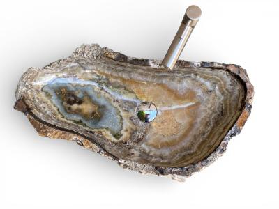 LAVABO ESCULTURAL DE PIEDRA NATURAL PANIER