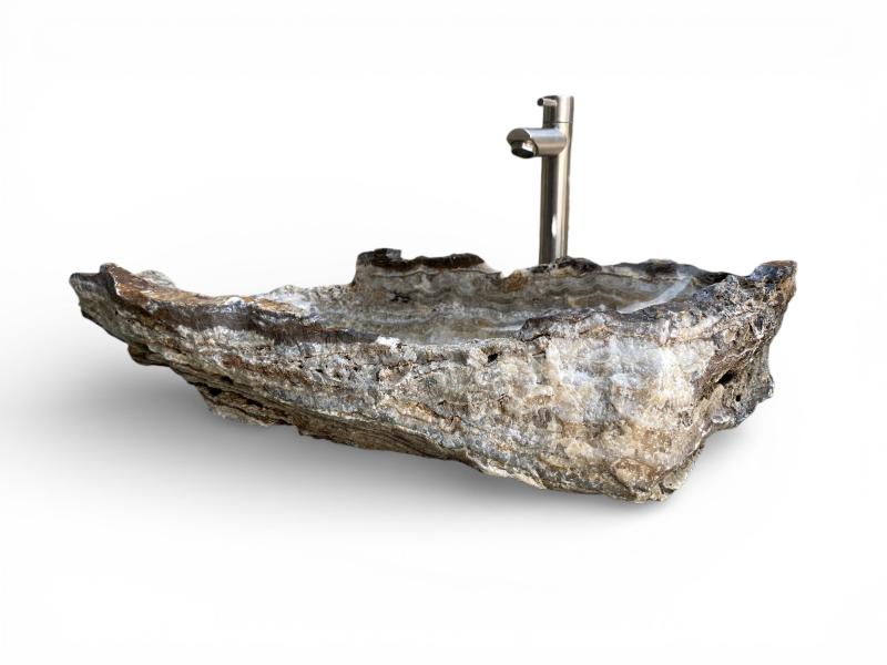 LAVABO ESCULTURAL DE PIEDRA NATURAL PANIER