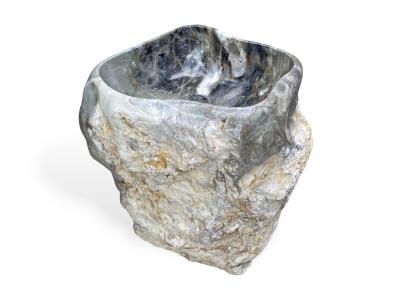 LAVABO SUR PIED DE MARBRE VOLTERRA