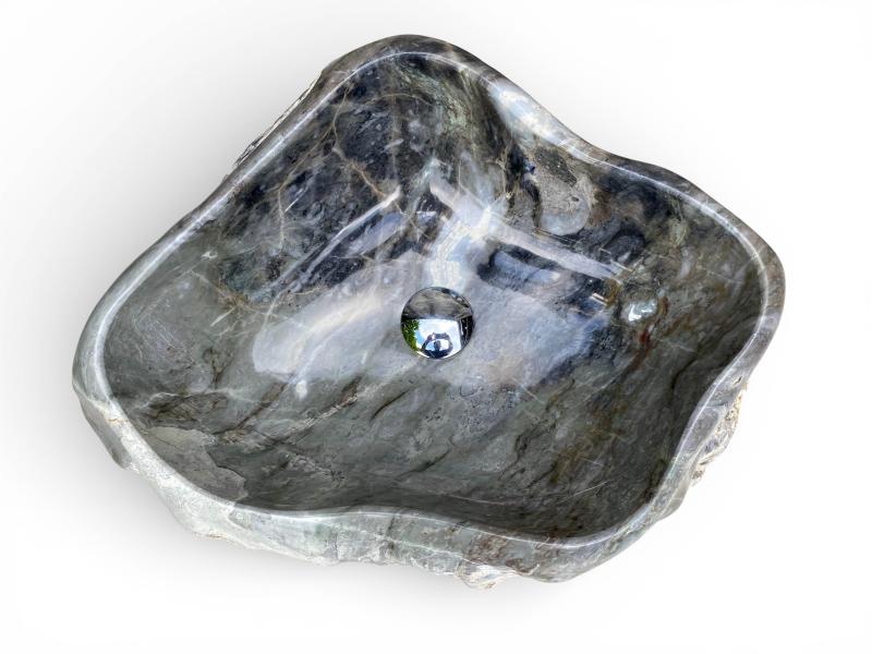 LAVABO FREESTANDING IN MARMO VOLTERRA