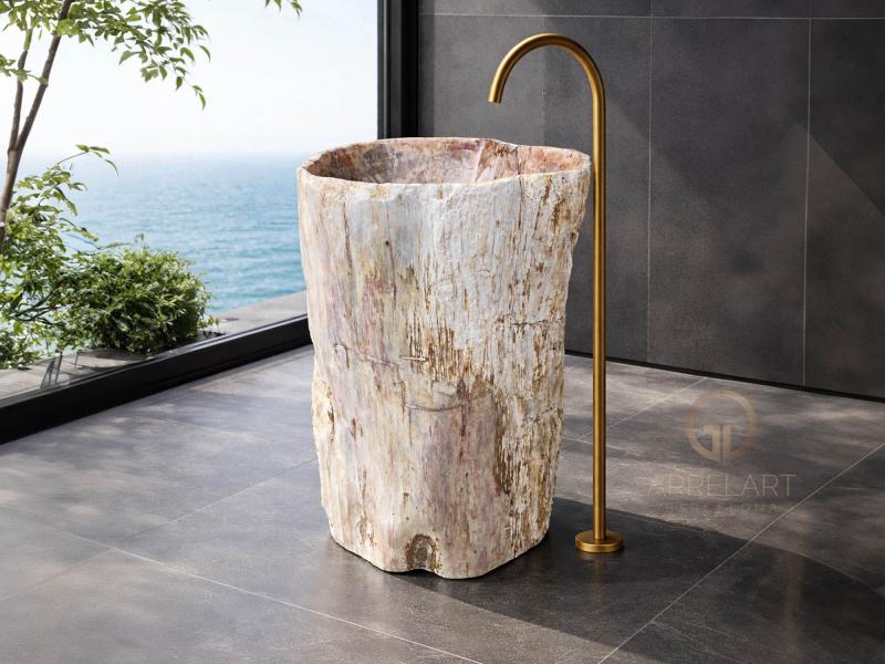 LAVABO CON PIE DE MADERA VERSALLES