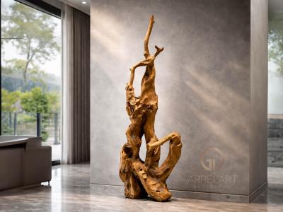 NATURAL ORGANIC WOOD SCULPTURE SINGEN