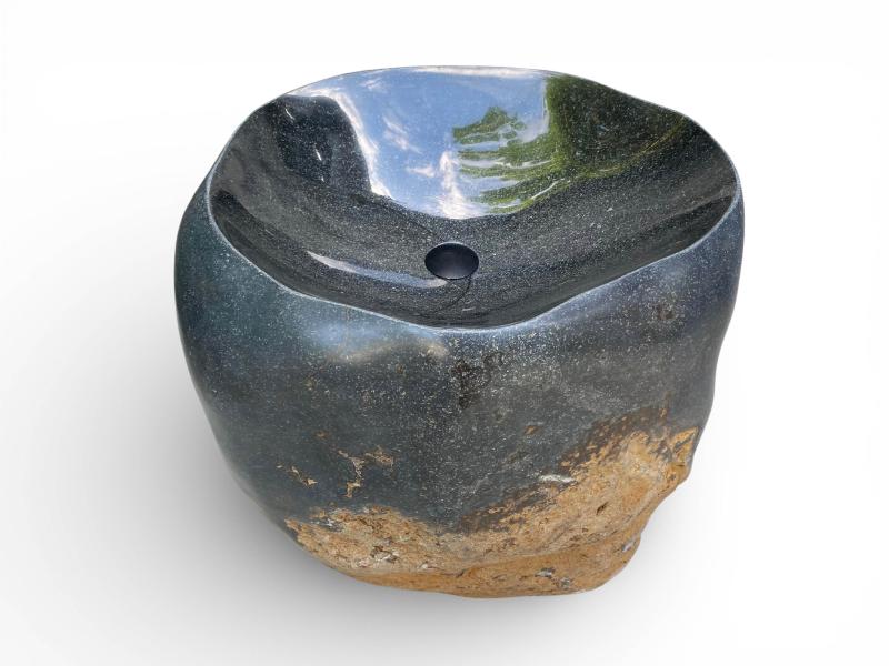 LAVABO SUR PIED EN PIERRE NATURELLE