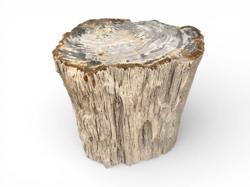 TABOURET SOLIDE EN BOIS PETRIFIE NAXOS
