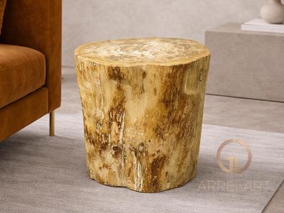 TABURETE DE MADERA FOSIL JAWA