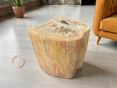 WOODEN STONE STOOL CLAUDE
