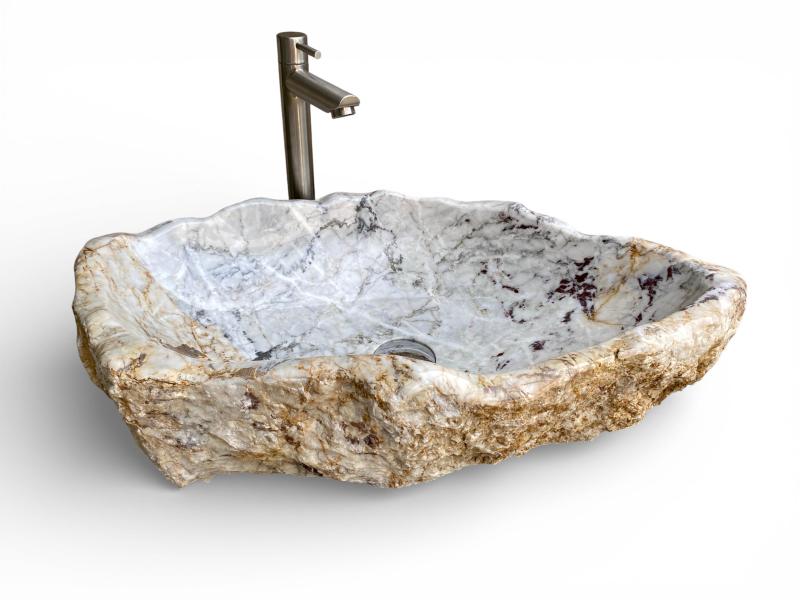 EXCLUSIU LAVABO DE PEDRA DE MARBRE GREC