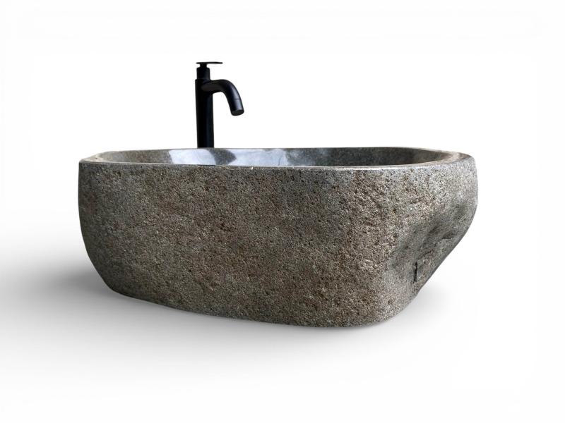 EXCLUSIVE SET WASHBASIN RIVER STONE