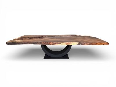 ESSTISCH AUS DUNKLEM HOLZ MANHATTAN