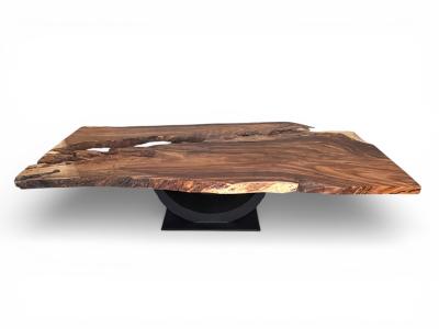 TABLE A MANGER EN BOIS FONCE MANHATTAN