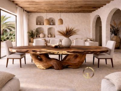 MESA DE COMEDOR WABI SABI EN MADERA DE SUAR