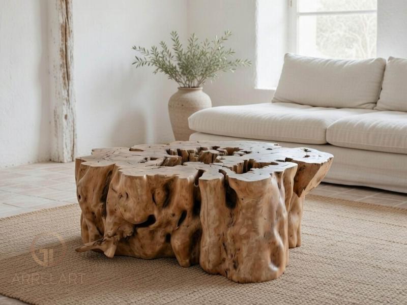 COUCHTISCH AUS MASSIVHOLZ SORRENT