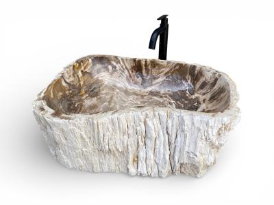 WASHBECKEN AUS VERSTEINERTEM HOLZ SYDNEY