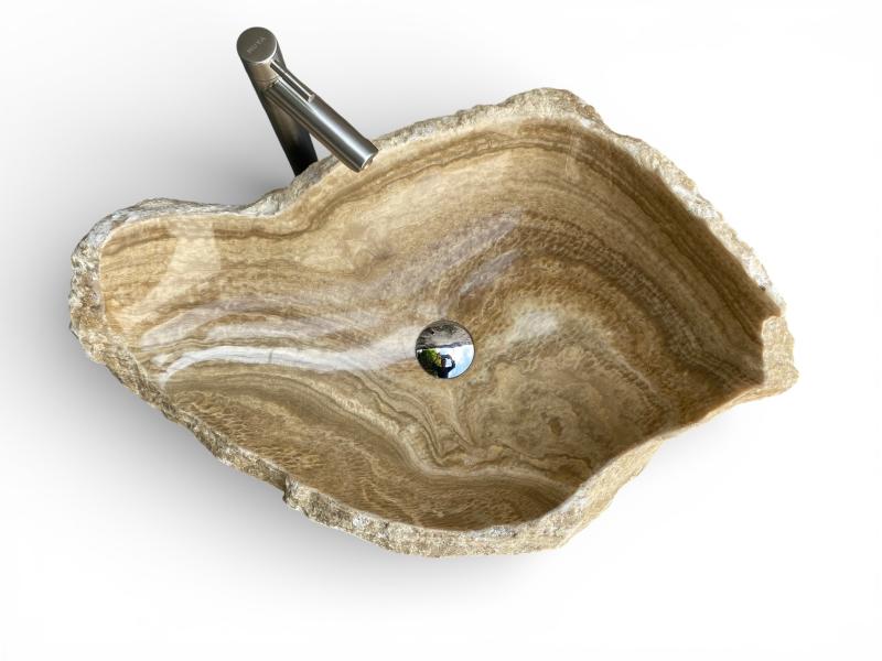 WASCHBECKEN AUS ONYXSTEIN FORMENTERA