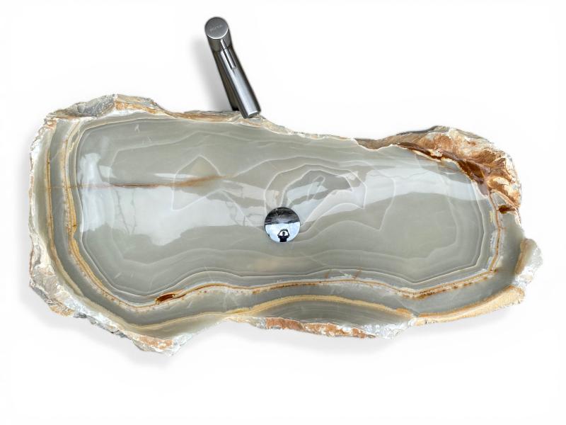 LAVABO GRIGIO PERLA IN PIETRA NATURALE FORMENTOR