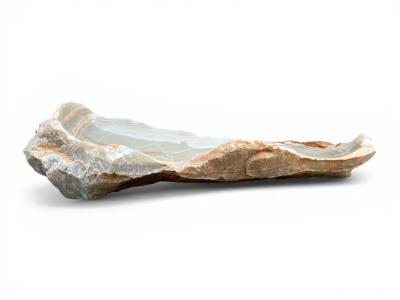 WASCHBECKEN PERLGRAU AUS NATURSTEIN FORMENTOR