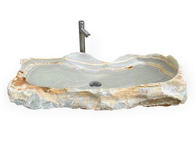 LAVABO GRIGIO PERLA IN PIETRA NATURALE FORMENTOR