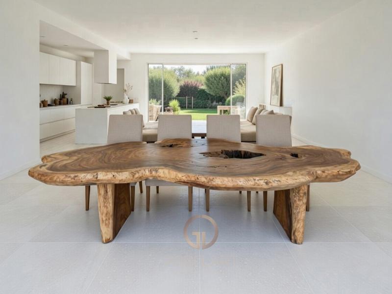 ORGANIC DINING TABLE IN NATURAL WOOD BELGRAVIA