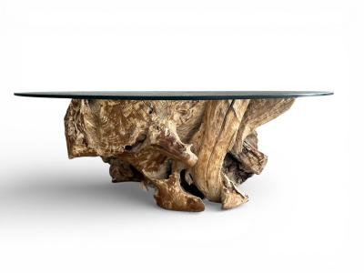 TABLE BASSE ARTISANALE EN TECK LUNEL