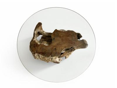 MESA DE CENTRO ARTESANAL DE TECA LUNEL