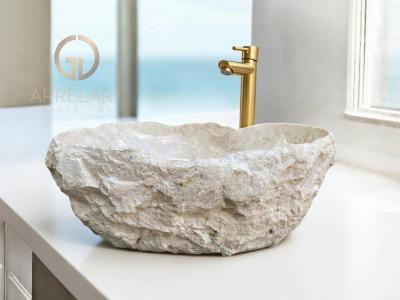 WASCHBECKEN AUS WEISSEM MARMOR ITALIEN