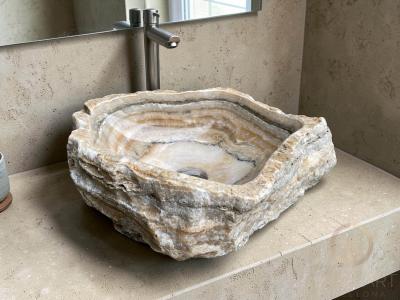 LAVABO ESTIL MEDITERRANI DE PEDRA BINIBECA